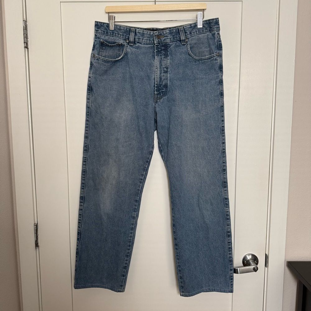 Ermenegildo Zegna Jeans Mens Sz 38 Blue Straight Designer Denim Made in Italy